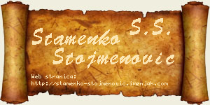 Stamenko Stojmenović vizit kartica